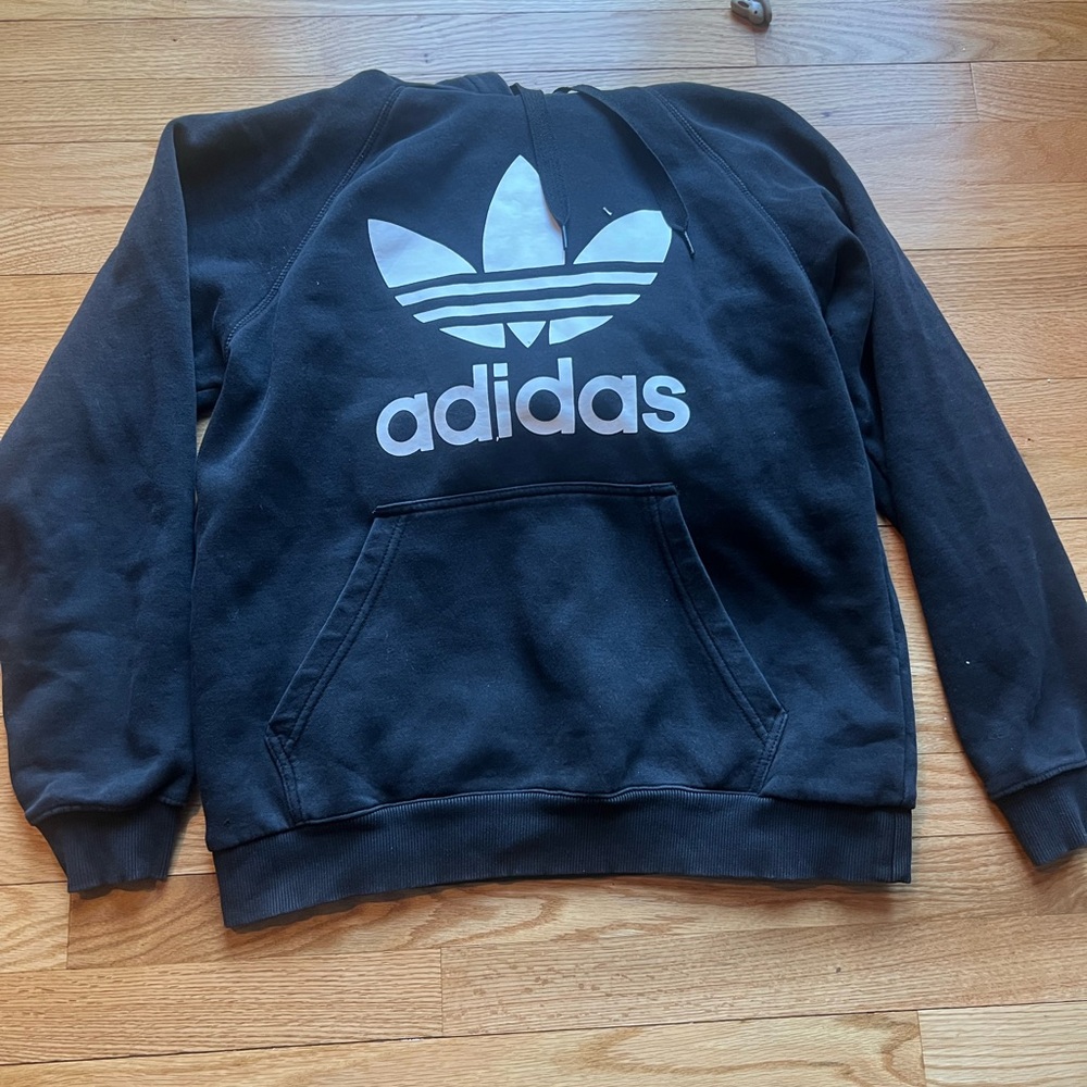 Adidas Black Sweatshirt with White Logo